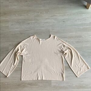 NWT, Aritzia/Babaton Women's Birch Cream Top, Oversized Large.